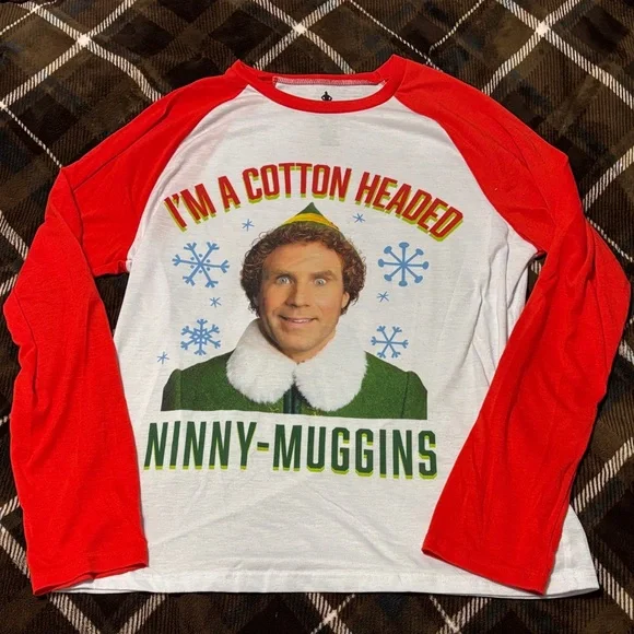 Adult ELF Pajamas Set - Fleece bottoms. (M) - Picture 4 of 5